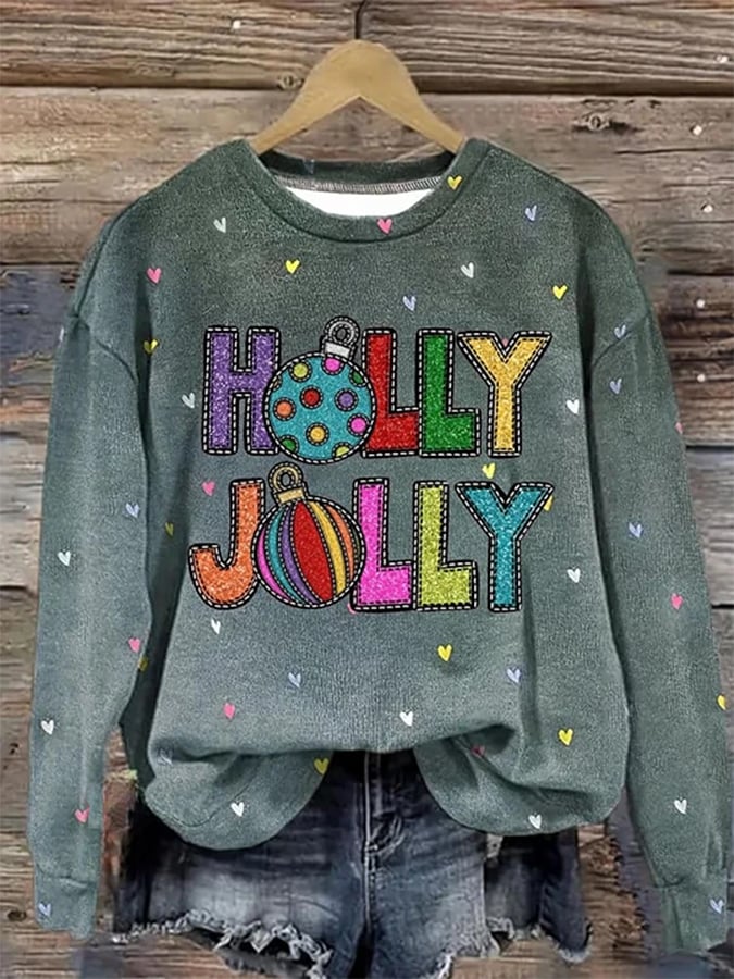 Women's Holly Jolly Christmas Sweatshirt