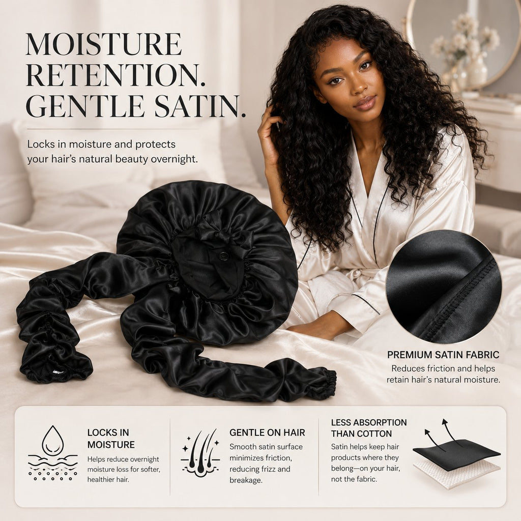 BUY 1 GET 1 FREE🔥 Silk Bonnet for Long Curly Hair