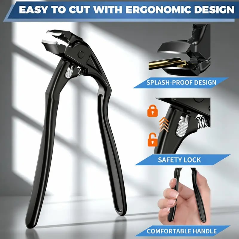 🥳2026 HOT SALE🥳💞50K+ SOLD!✨ ✂️ Black Curved Nail Clipper – Ergonomic & Easy for Seniors 🖤