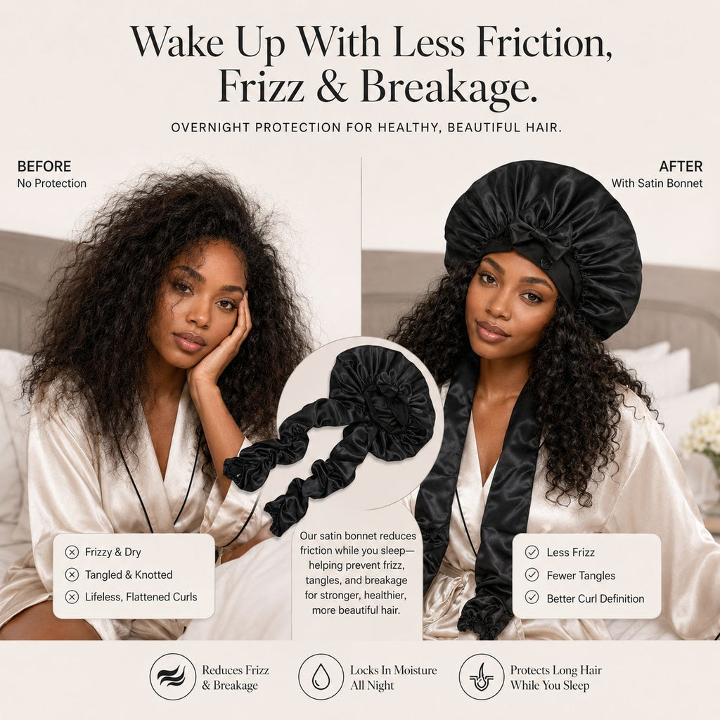 BUY 1 GET 1 FREE🔥 Silk Bonnet for Long Curly Hair