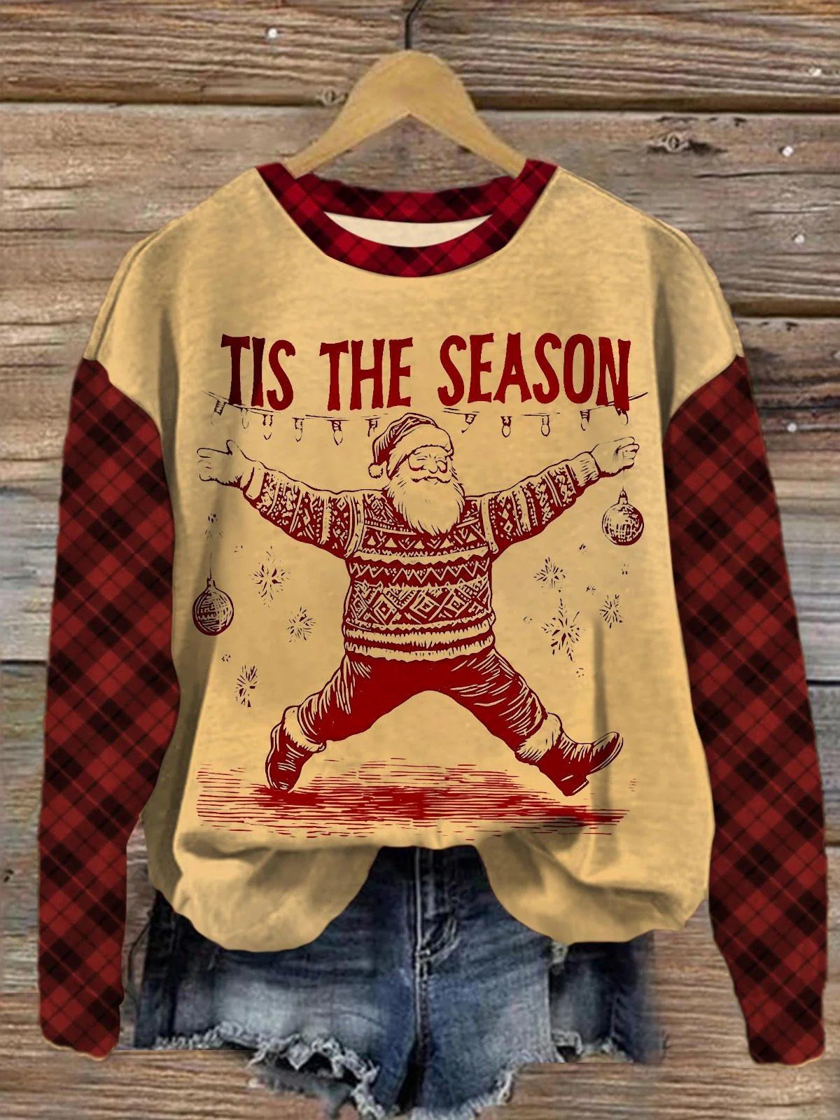Women's Tis The Season Print Sweatshirt